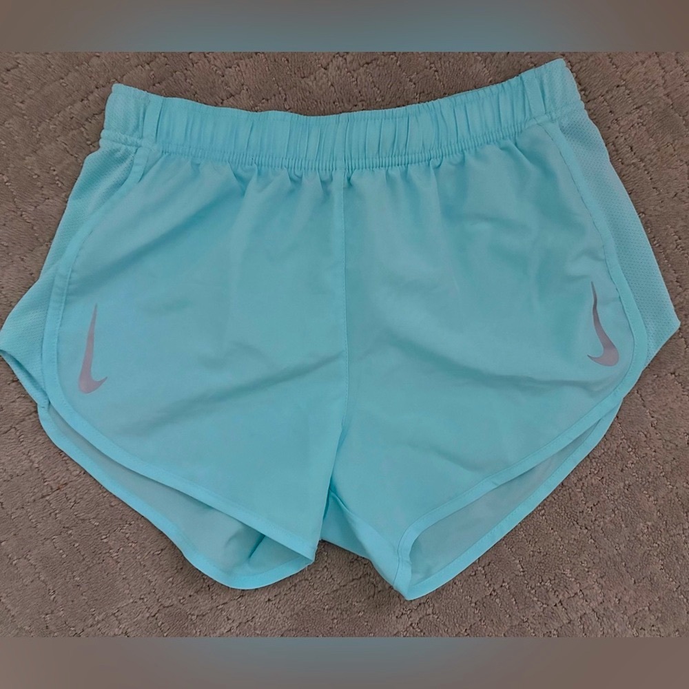 Nike Women's Light Blue Shorts Size Small in like-new condition.